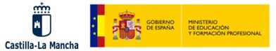 logos junta castilla la mancha y ministerio de educacion y formacion profesional